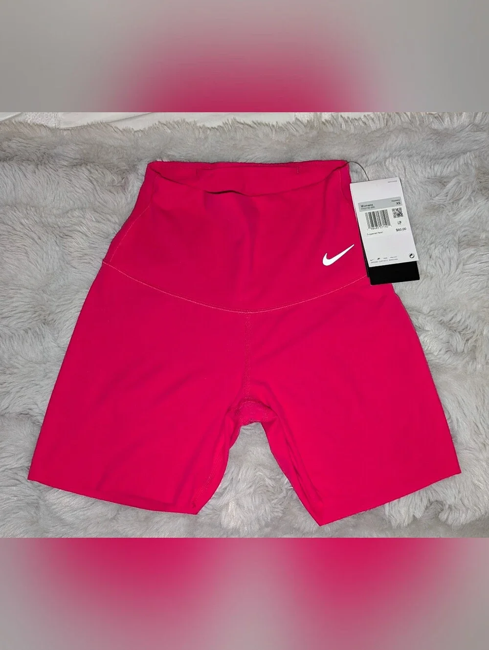 Nike Women’s Hot Pink High-Rise Bike Shorts